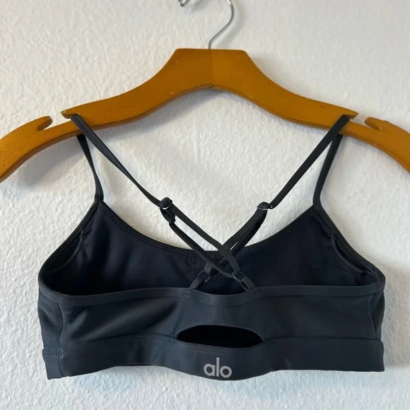 ALO Yoga Gray Strappy Back Top - Picture 5 of 7